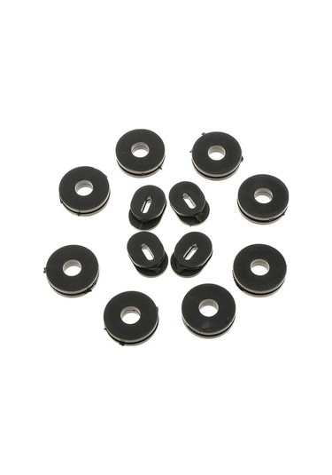 Yingfu Sunttek Gs125 Için Siyah Kauçuk Yan Kapak Motosiklet Araba Oto Grommets 12 Adet Takım Siyah