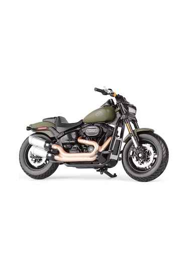 Harley Davidson Dıecast Fat Bob 114 Yeşil 1:18 Model Motosiklet 31360