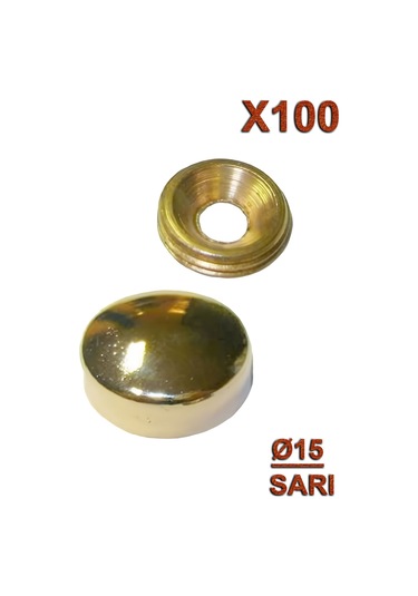 Metal Vida Kapama Q15 Sarı 100 Adet