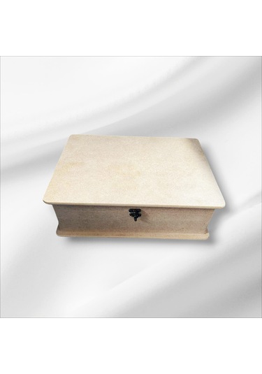 Ahşap- Boyanabilir- Klipsli Asansörlü Takı Kutusu