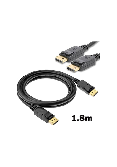 Displayport To Displayport Kablosu Display Port Dp Bağlantı 1.8 M