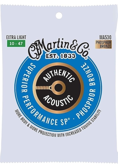 Martin Ma530 Otantik Akustik - Sp - Fosfor Bronz Ekstra Hafif 10-47