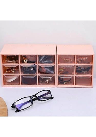 Ganzhoushop Çok İşlevli Ayarlanabilir Makyaj Düzenleyici Masa Yönetimi Düzenleyici Tutucu Makyaj Saklama Kutusu Kırtasiye Tutucu Rafı Whiterose Kırmızı