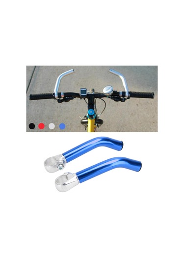 Suntek Yol Dağ Bisikleti Bisiklet Alaşımı Aero Dinlenme Gidon Mavi