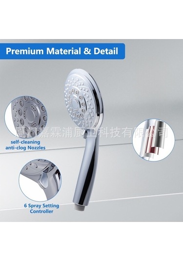 Wondernest Ve Sade, Modern Lichen Fonksiyonlu El Duşu Başlığı, Altı Abs, Xp Diğer