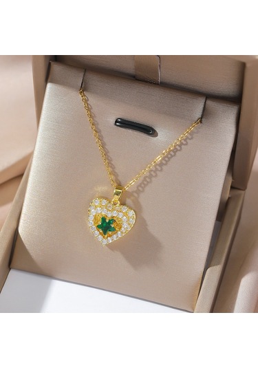 Bayan Kolye: Moda Estetiği Titanyum Çelik Kolye No.363 Çok REnkli