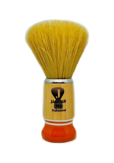 Jaguar 1056 Professional Ahşap Sap Doğal Kıl Tıraş Fırçası Turuncu