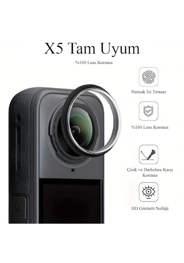 Teknoroket Insta360 X5 Lens Guard - Profesyonel Lens Koruma