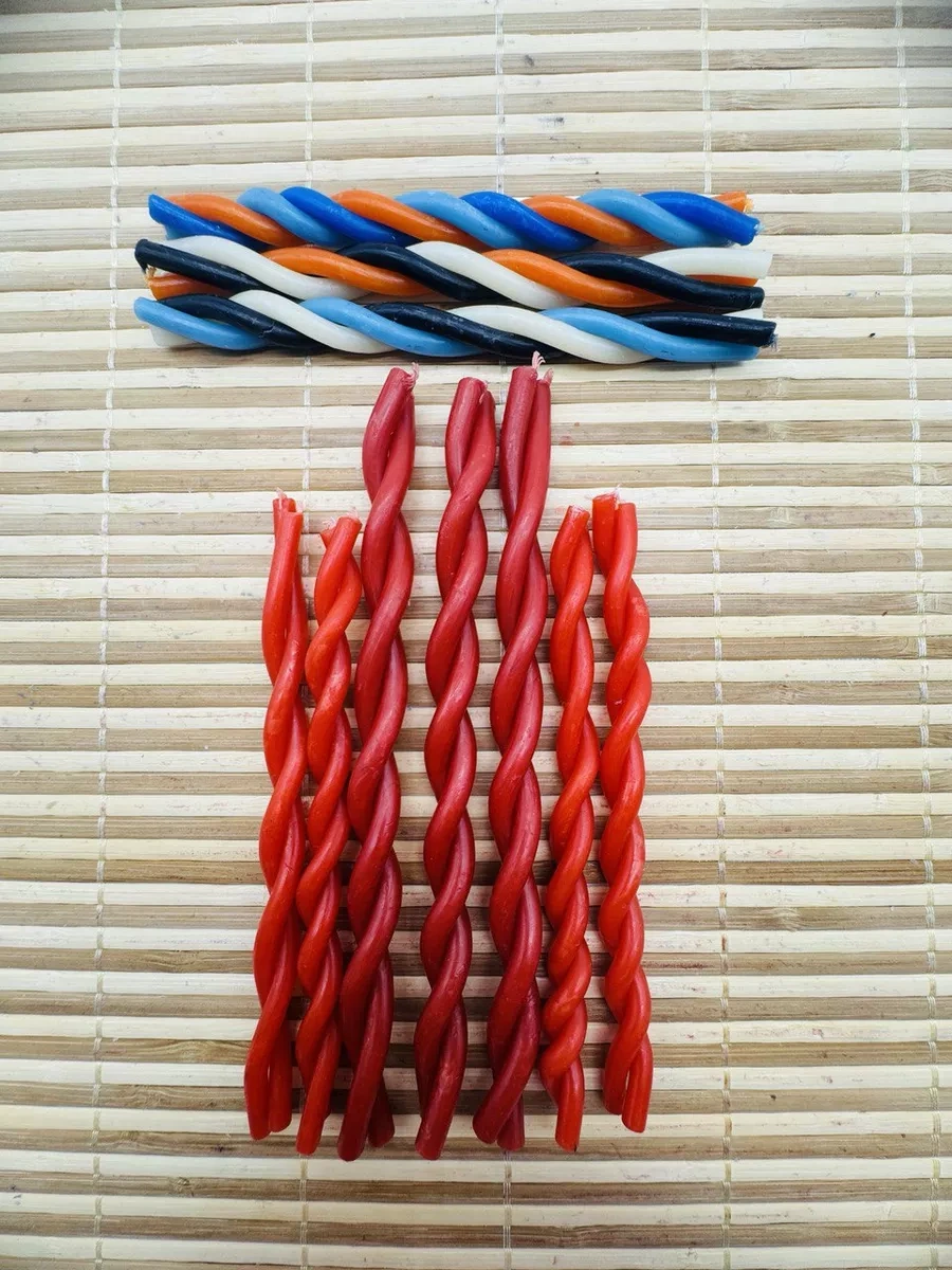 Nizegorodskie Sveci - Zavod Veresk Divyeevskaya Kırmızı Mum No.80 18797721 Kirmızı