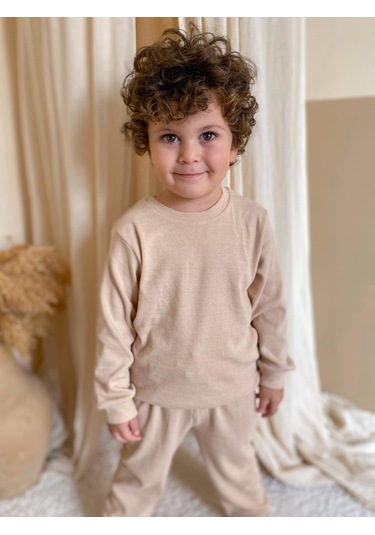 Kaşkorse Mevsimlik Pijama Takım Bej