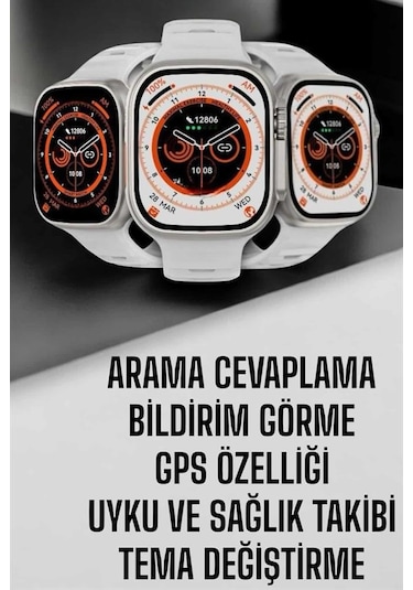 Akıllı Saat Nabız Ölçebilen Yeni Nesil Gps Ve Adımsayar Özelliği