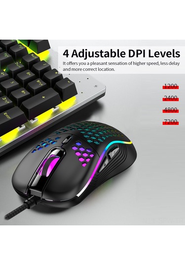 Maiyame 4 Dpı Seviyeli, 6 Programlanabilir Tuşlu Ergonomik Oyun Faresi Diğer