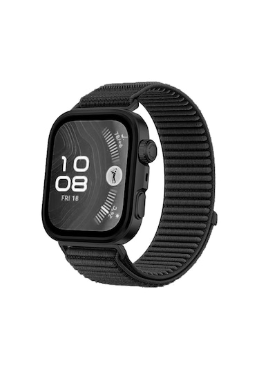 Kilifone - Huawei Watch Fit 4 Pro Uyumlu - Kordon Hasır Kordon Krd-144 - Siyah - T38284
