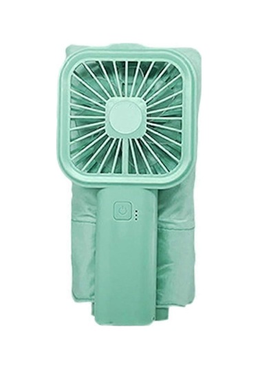 Uv Işınlarına Dayanıklı Şemsiye Yaz Aylarında Isı Koruması Ve Serinlik İçin Saplı Ve Fanlı Şemsiye Yeşil Diğer