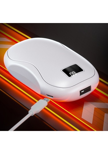 Padalink Kışın Taşınabilir El Isıtıcı Ve Powerbank - 3 Ayar, 5000mah, Hızlı Isınma Beyaz