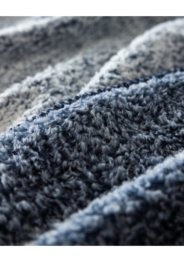 Madame Coco Nord Sherpa Tek Kişilik Battaniye - İndigo Indigo