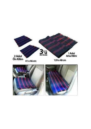 Oto Kilim 3’Lü Set Ön Ve Arka Koltuk Terletmez Konforlu