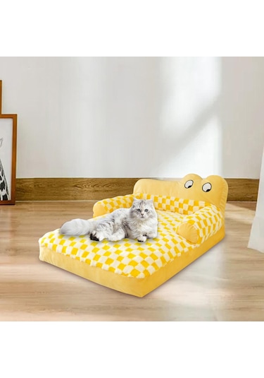 Suntek Aşınmaya Dayanıklı Yıkanabilir Pet Kedi Yatak Peluş