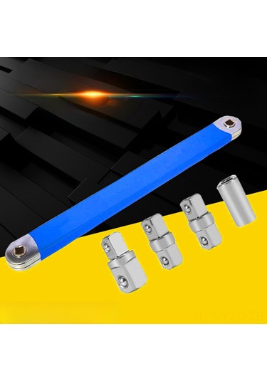 Yuntech01 Çift Fonksiyonlu Profesyonel Ratchet Uzatma Anahtarı, Dürtmeyen Bölgelere Erişim, Krom Kaplama, Ev Ve İş Mekanları İçin Evrensel Uyum