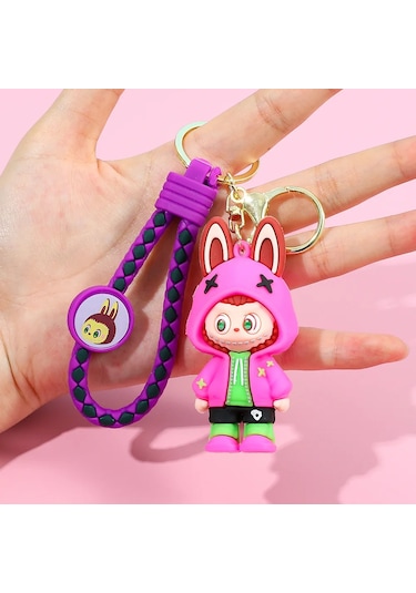 2025 Yeni Canavar Serisi Labubu Anahtarlık - Araba/sırt Çantası İçin Sevimli Position-1 6 Cm
