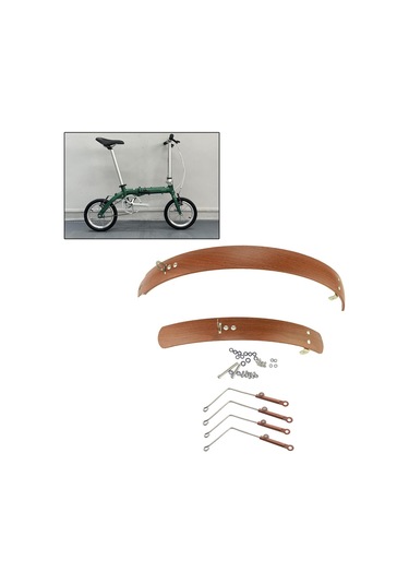 Suntek Açık Hava Bisiklet Sürme Için Ön Arka Çamurluk 16-inç-Kahverengi