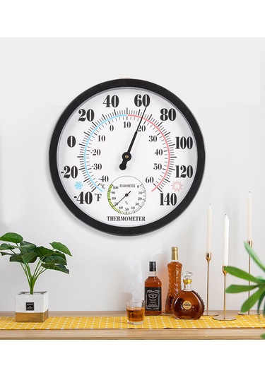 25 Cm Geniş Ekran Ev Termometresi Klasik Renkli Alt