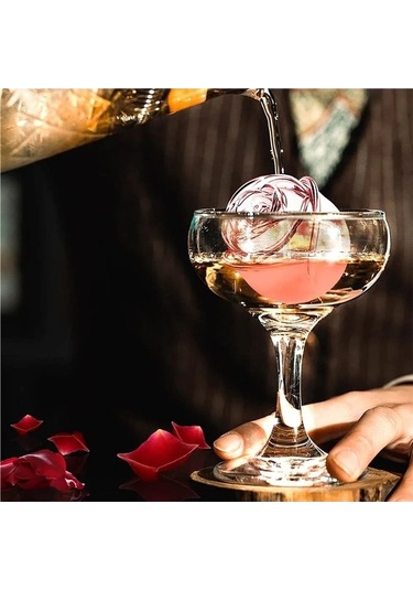 Ulzyvf 2 Adet 3d Buz Küpü Gül Kalıpları 4 Renk, Çok Renkli Tepsiler Çok Renkli