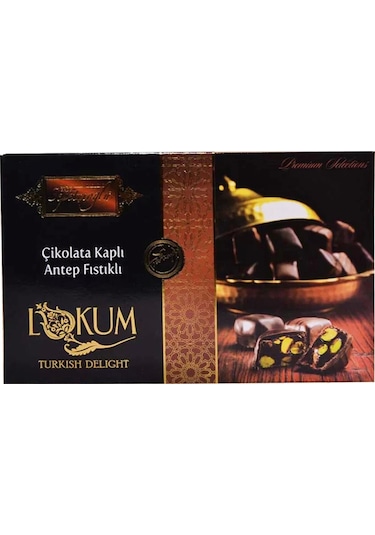 Erdem Sepetçioğlu Çikolata Kaplı Antep Fıstıklı Çifte Kavrulmuş Lokum 300G