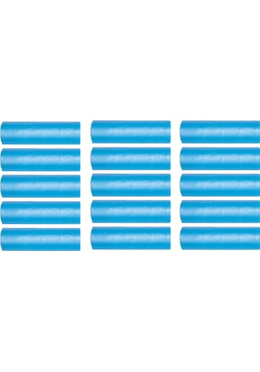 Orta Boy Çöp Poşeti 55x60 Cm 30 Lt 20'li Rulo 15 Paket Mavi