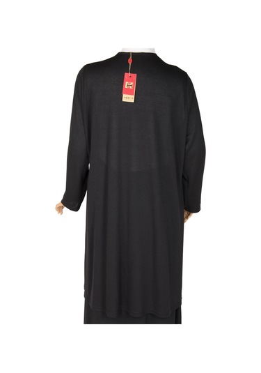 Hesna Kadın Cepli Düğmeli Kap Siyah Ceket 001