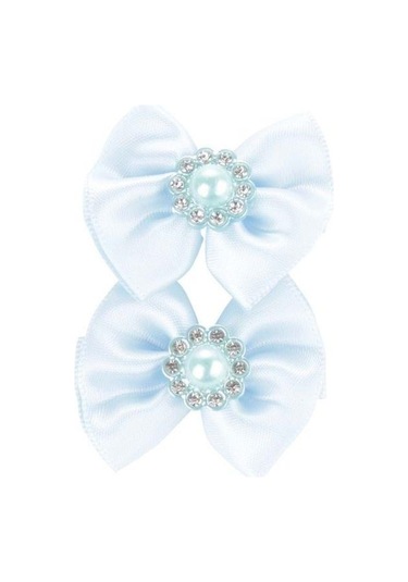 M-pets Glam Fiyonklu Kedi Ve Köpekler İçin Aksesuar Toka Mavi Mavi