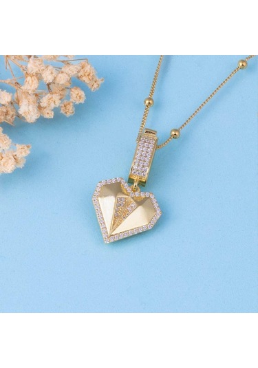 Gümüş Pazarım Altın Kaplama 925 Ayar Gümüş Nazarlı Göz Kirpik Kolye Gold - Rose Gold - Rodyum