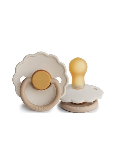 Frıgg Daisy Kauçuk Emzik - Chamomile 0-6 Ay Krem