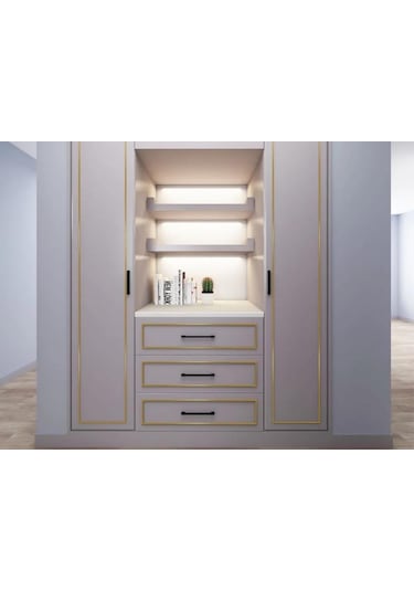 Geekyou 1 Cm Genişlikli 50 M Uzunlukta Suya Dayanıklı Altın Dekoratif İç Dekor Sticker Bandı Gümüş