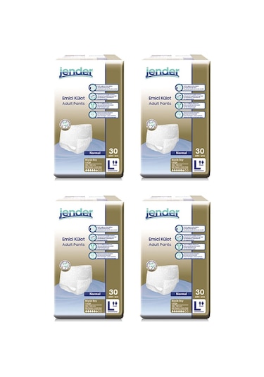 Emici Külotlu Yetişkin Hasta Bezi Large 120 Adet 5.5 Damla L