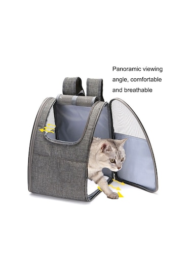 Cbtx Sjbb11 Evcil Hayvan Gezisi Nefes Alabilir Paket Gri