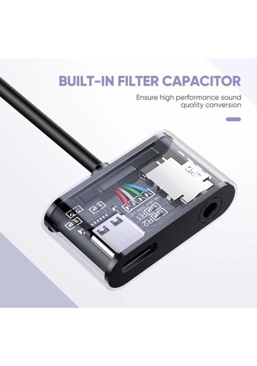 Ebitda Usb C 3.5 Mm Kulaklık Adaptörü, Şarj Ve Ses, Huawei Xiaomi Oneplus Nubia Cihazlar İçin, Uyumluluk Ve Hızlı Şarj