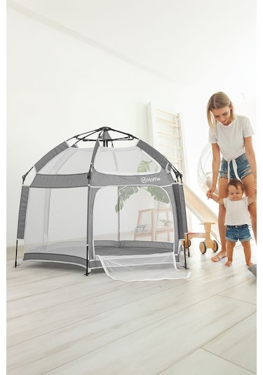 Foldy Plus Katlanabilir Bebek Ve Çocuk Oyun Parkı-alüminyum-kolay Kurulum,oyun Matı Ve Toplar