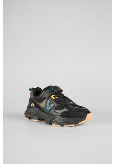 Vicco 346.f25k.200 Wild Patik Phylon Siyah-beyaz Çocuk Spor Ayakkabı Siyah