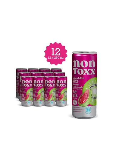 Nontoxx Guava & Kivi Aromalı, Sirkeli, Gazlı İçecek 250 Ml
