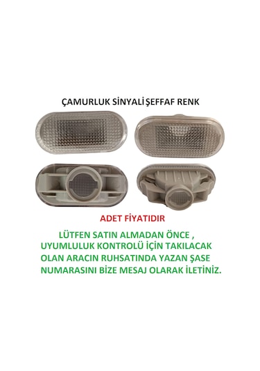 Nissan Note E11 Çamurluk Sinyali 2006 İle 2014 Arası