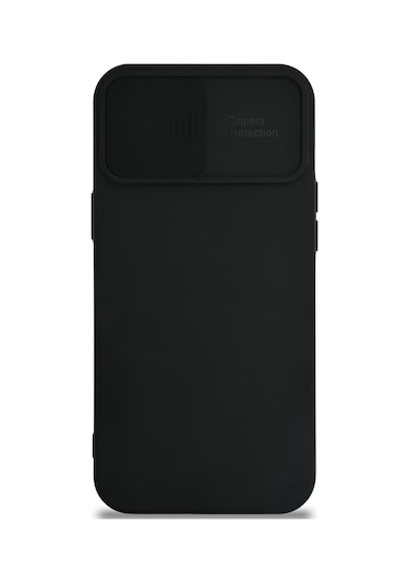 Apple Uyumlu  iPhone 12 Pro Max Kapak Kamera Korumalı Sürgülü Renkli Silikon Kılıf