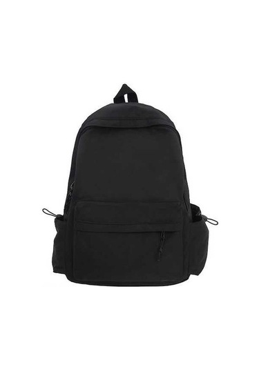 Fastbuy Kore Tarzı Büyük Kapasiteli Okul Çantası - Dayanıklı Ve Şık Siyah Sırt Çantası Siyah