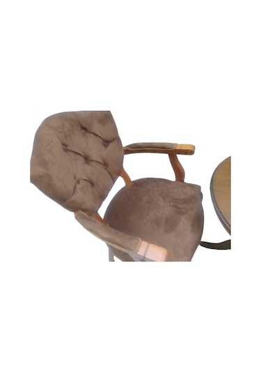 Bengimobilya Fiskos-Berjer Sandalye Kelebek Model Ceviz Natüre Babyface Kapito