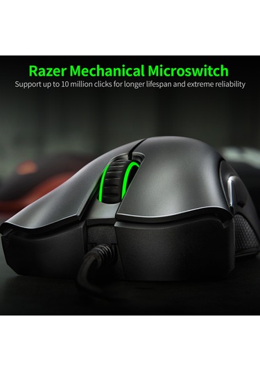 Springsun Razer Deathadder Essential 6400dpı 5 Programlanabilir Düğmeli Ergonomik Oyuncu Faresi 2021 Model DeathAdder