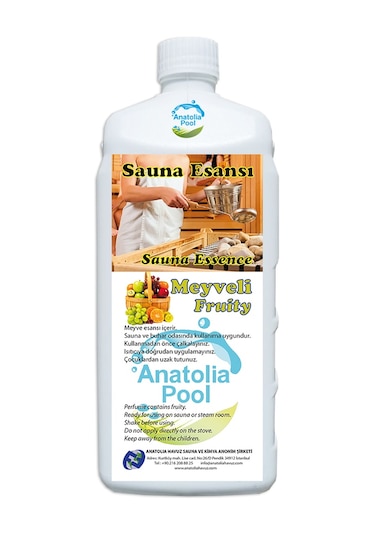 Sauna Buhar Esansı Meyveli 1 Lt Anatolıapool Sauna Essence Fruity