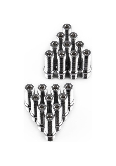 Ganzhoushop Vida Tekerlek Sones Saplama Modifikasyon Adaptörü M14x1.5 M12x1.5 Ln044 Ln033 Ln032 İçin Araba Jant Adaptörü 5.8cm 20 Adet Nb M14 x 1.5