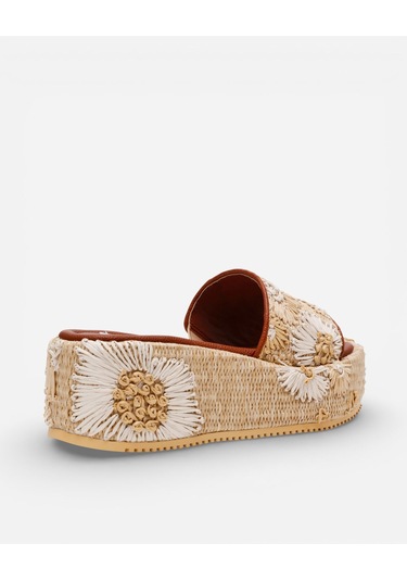 Steve Madden Decor-emb Natural Kadın Bej Sandalet Decor-emb