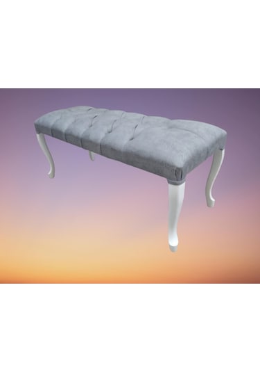 Berjer Çay Set Kayın Lüken Aslan Iskelet Parlak Beyaz Kapitone Dö Abanoz - Beyaz