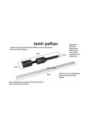 Plastik Pprc Boru Kaynak Makinası Tamir Aparat Boru Tamir Paftası Sürat